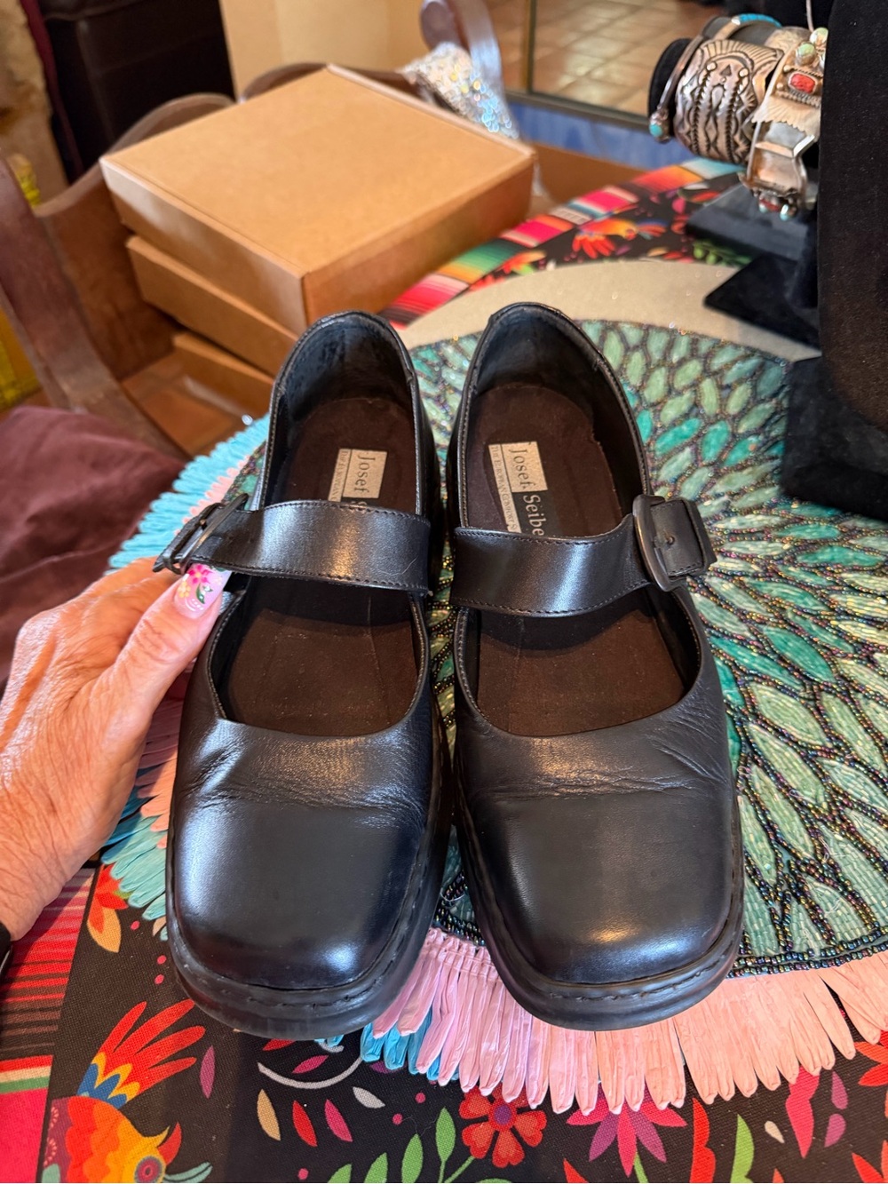 Nice Small Brand Name Leather Mary By b